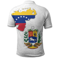Venezuela Flag Day 220th Anniversary Polo Shirt Patriotic Map Coat Of Arms Subtle