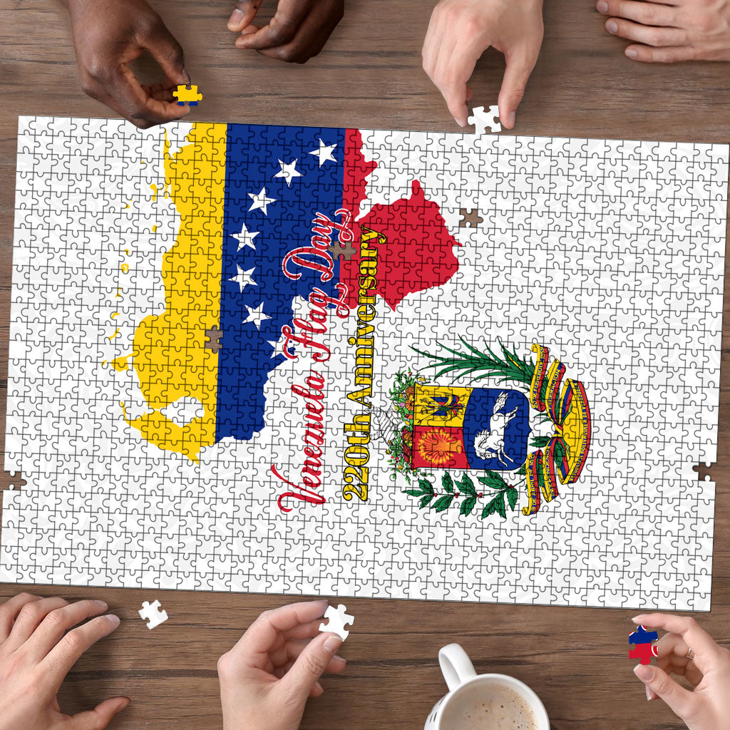 Venezuela Flag Day 220th Anniversary Puzzle Patriotic Map Coat Of Arms Subtle
