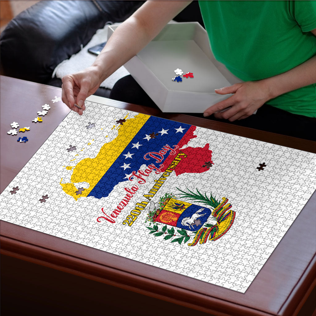 Venezuela Flag Day 220th Anniversary Puzzle Patriotic Map Coat Of Arms Subtle