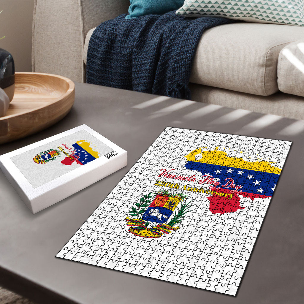 Venezuela Flag Day 220th Anniversary Puzzle Patriotic Map Coat Of Arms Subtle