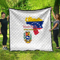 Venezuela Flag Day 220th Anniversary Quilt Patriotic Map Coat Of Arms Subtle