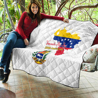 Venezuela Flag Day 220th Anniversary Quilt Patriotic Map Coat Of Arms Subtle