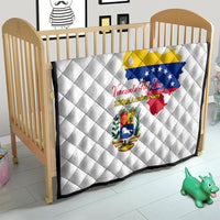 Venezuela Flag Day 220th Anniversary Quilt Patriotic Map Coat Of Arms Subtle