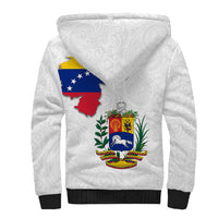 Venezuela Flag Day 220th Anniversary Sherpa Hoodie Patriotic Map Coat Of Arms Subtle