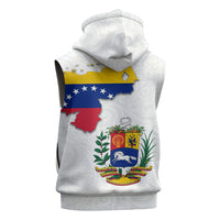 Venezuela Flag Day 220th Anniversary Sleeveless Hoodie Patriotic Map Coat Of Arms Subtle