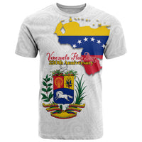Venezuela Flag Day 220th Anniversary T Shirt Patriotic Map Coat Of Arms Subtle