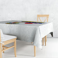 Venezuela Flag Day 220th Anniversary Tablecloth Patriotic Map Coat Of Arms Subtle