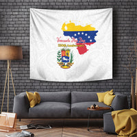 Venezuela Flag Day 220th Anniversary Tapestry Patriotic Map Coat Of Arms Subtle