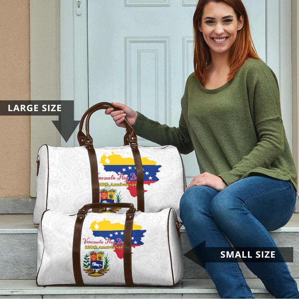 Venezuela Flag Day 220th Anniversary Travel Bag Patriotic Map Coat Of Arms Subtle
