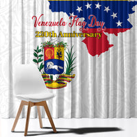 Venezuela Flag Day 220th Anniversary Window Curtain Patriotic Map Coat Of Arms Subtle