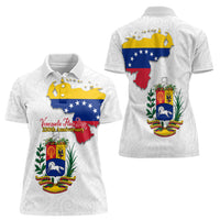 Venezuela Flag Day 220th Anniversary Women Polo Shirt Patriotic Map Coat Of Arms Subtle