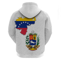 Venezuela Flag Day 220th Anniversary Zip Hoodie Patriotic Map Coat Of Arms Subtle