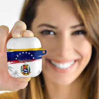 Venezuela Flag Day AirPods Case 220th Anniversary Coat Of Arms Palm Tree Silhouette