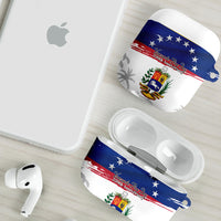 Venezuela Flag Day AirPods Case 220th Anniversary Coat Of Arms Palm Tree Silhouette