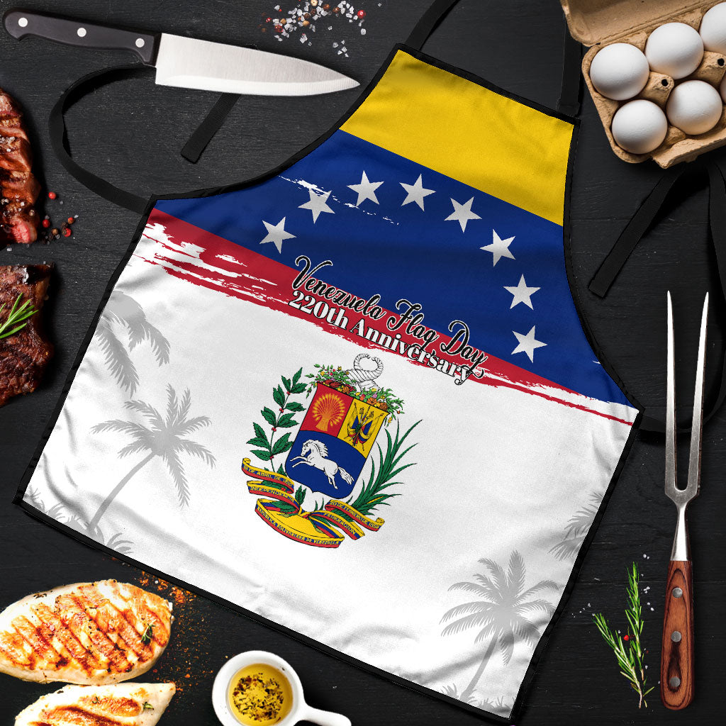 Venezuela Flag Day Apron 220th Anniversary Coat Of Arms Palm Tree Silhouette