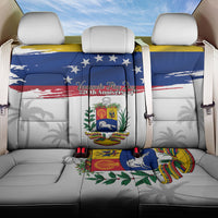 Venezuela Flag Day Back Car Seat Cover 220th Anniversary Coat Of Arms Palm Tree Silhouette