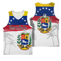 Venezuela Flag Day Basketball Jersey 220th Anniversary Coat Of Arms Palm Tree Silhouette