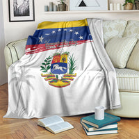 Venezuela Flag Day Blanket 220th Anniversary Coat Of Arms Palm Tree Silhouette