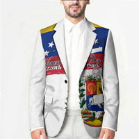 Venezuela Flag Day Blazer 220th Anniversary Coat Of Arms Palm Tree Silhouette