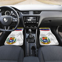 Venezuela Flag Day Car Mats 220th Anniversary Coat Of Arms Palm Tree Silhouette