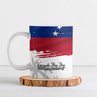 Venezuela Flag Day Ceramic Mug 220th Anniversary Coat Of Arms Palm Tree Silhouette