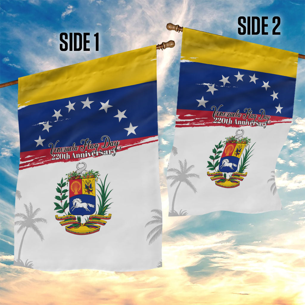 Venezuela Flag Day Garden Flag 220th Anniversary Coat Of Arms Palm Tree Silhouette