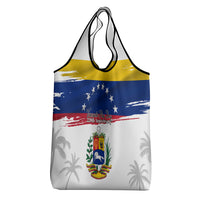 Venezuela Flag Day Grocery Bag 220th Anniversary Coat Of Arms Palm Tree Silhouette