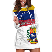 Venezuela Flag Day Hoodie Dress 220th Anniversary Coat Of Arms Palm Tree Silhouette