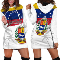 Venezuela Flag Day Hoodie Dress 220th Anniversary Coat Of Arms Palm Tree Silhouette