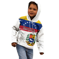 Venezuela Flag Day Kid Hoodie 220th Anniversary Coat Of Arms Palm Tree Silhouette