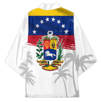 Venezuela Flag Day Kimono 220th Anniversary Coat Of Arms Palm Tree Silhouette