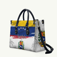 Venezuela Flag Day Leather Bag 220th Anniversary Coat Of Arms Palm Tree Silhouette