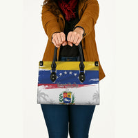 Venezuela Flag Day Leather Bag 220th Anniversary Coat Of Arms Palm Tree Silhouette