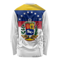 Venezuela Flag Day Long Sleeve Shirt 220th Anniversary Coat Of Arms Palm Tree Silhouette