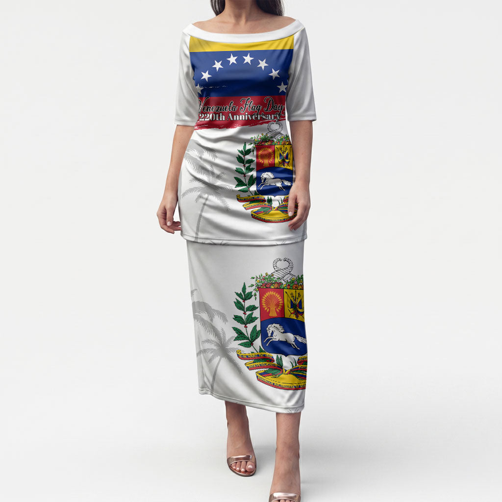 Venezuela Flag Day Puletasi 220th Anniversary Coat Of Arms Palm Tree Silhouette