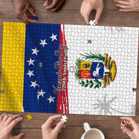 Venezuela Flag Day Puzzle 220th Anniversary Coat Of Arms Palm Tree Silhouette