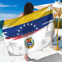 Venezuela Flag Day Sarong 220th Anniversary Coat Of Arms Palm Tree Silhouette