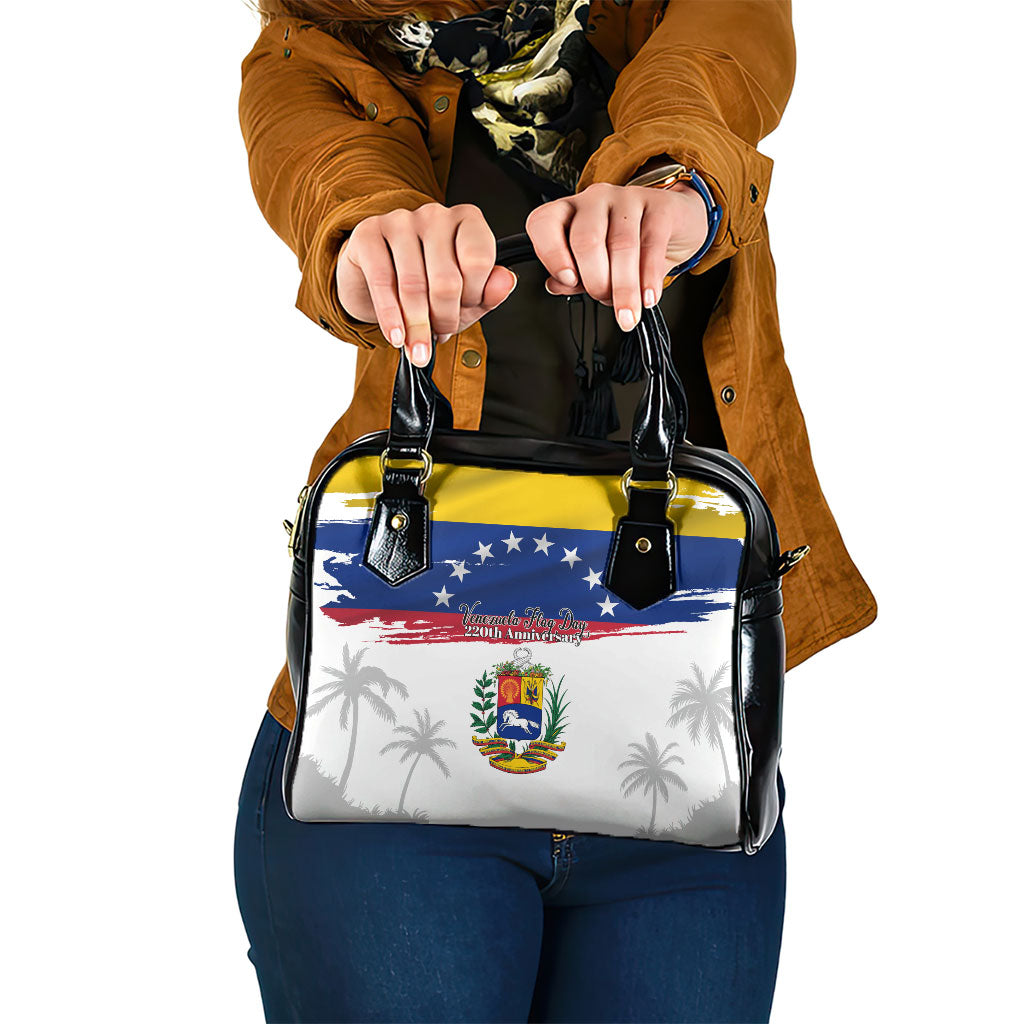 Venezuela Flag Day Shoulder Handbag 220th Anniversary Coat Of Arms Palm Tree Silhouette