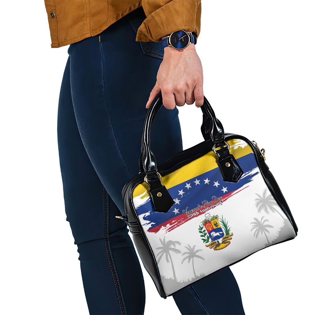 Venezuela Flag Day Shoulder Handbag 220th Anniversary Coat Of Arms Palm Tree Silhouette