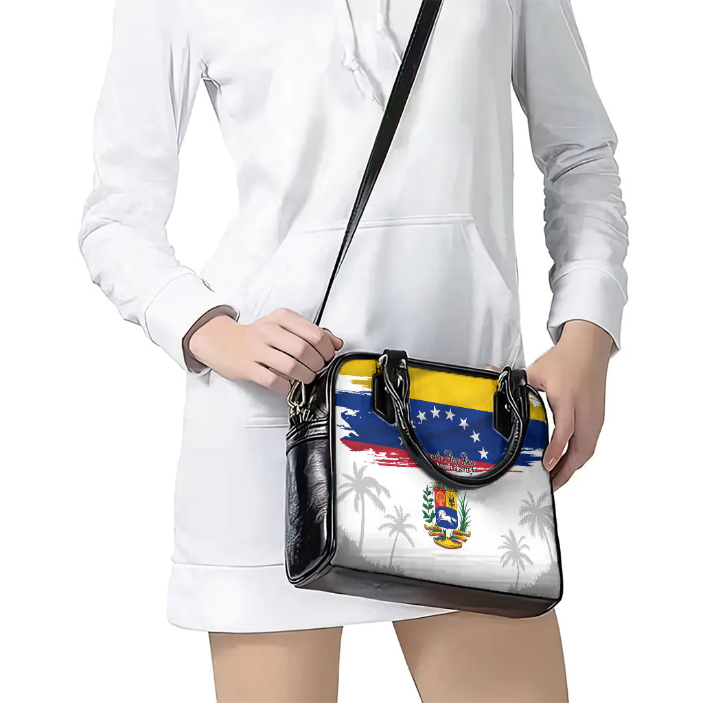 Venezuela Flag Day Shoulder Handbag 220th Anniversary Coat Of Arms Palm Tree Silhouette
