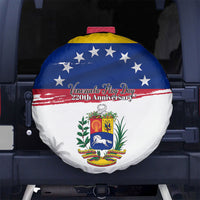 Venezuela Flag Day Spare Tire Cover 220th Anniversary Coat Of Arms Palm Tree Silhouette