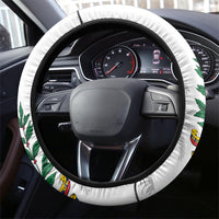 Venezuela Flag Day Steering Wheel Cover 220th Anniversary Coat Of Arms Palm Tree Silhouette