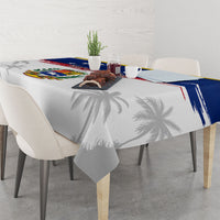 Venezuela Flag Day Tablecloth 220th Anniversary Coat Of Arms Palm Tree Silhouette