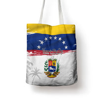 Venezuela Flag Day Tote Bag 220th Anniversary Coat Of Arms Palm Tree Silhouette
