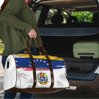 Venezuela Flag Day Travel Bag 220th Anniversary Coat Of Arms Palm Tree Silhouette
