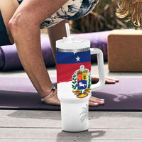 Venezuela Flag Day Tumbler With Handle 220th Anniversary Coat Of Arms Palm Tree Silhouette