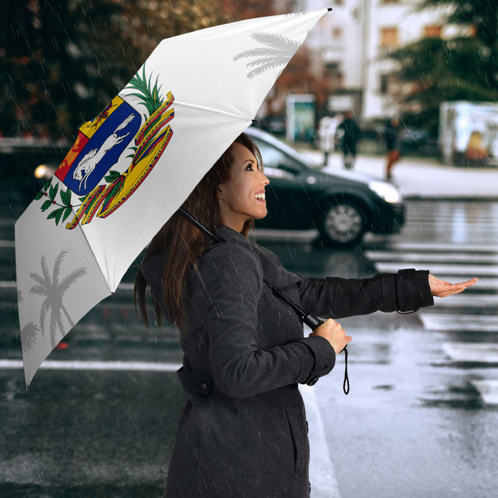 Venezuela Flag Day Umbrella 220th Anniversary Coat Of Arms Palm Tree Silhouette