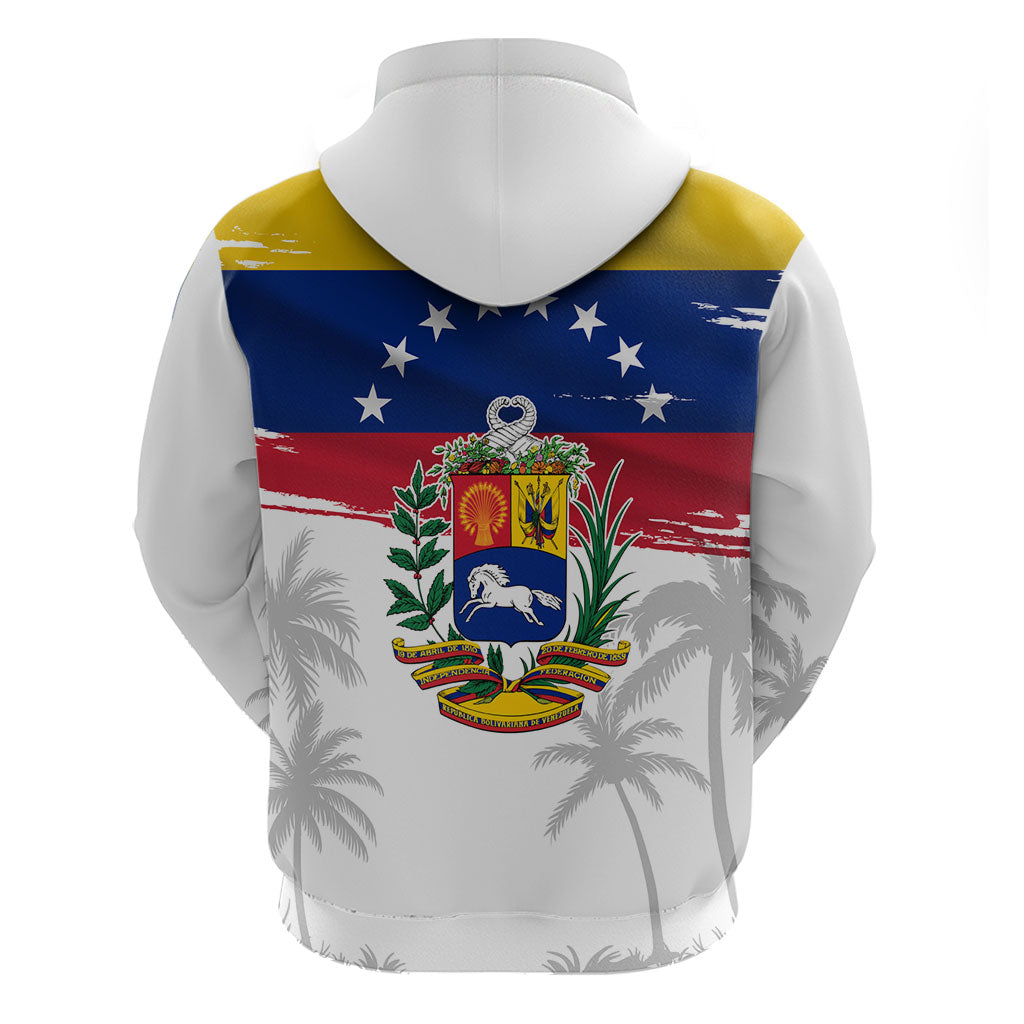 Venezuela Flag Day Zip Hoodie 220th Anniversary Coat Of Arms Palm Tree Silhouette