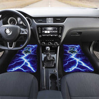 Snake and Bowling Ball Design Car Mats with Lightning Background and Custom Team Name Text - Wonder Print Shop