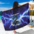 Snake and Bowling Ball Design Sarong with Lightning Background and Custom Team Name Text - Wonder Print Shop